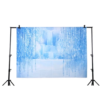 

5x7ft Vinyl Winter Freeze Snow Ice World Backdrops Photography Background for Children Photo Studio Props Backdrop