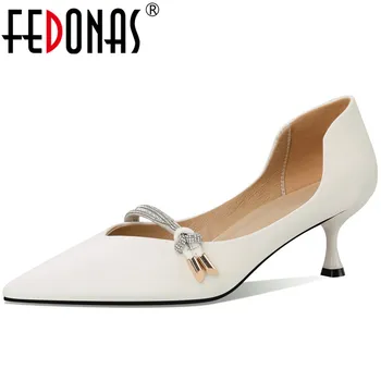 

FEDONAS Women Pumps Rhinestone Lace Up Glitters Crystal Patent Leather Working Shoes Prom Shose Spring Summer High Heels Shoes