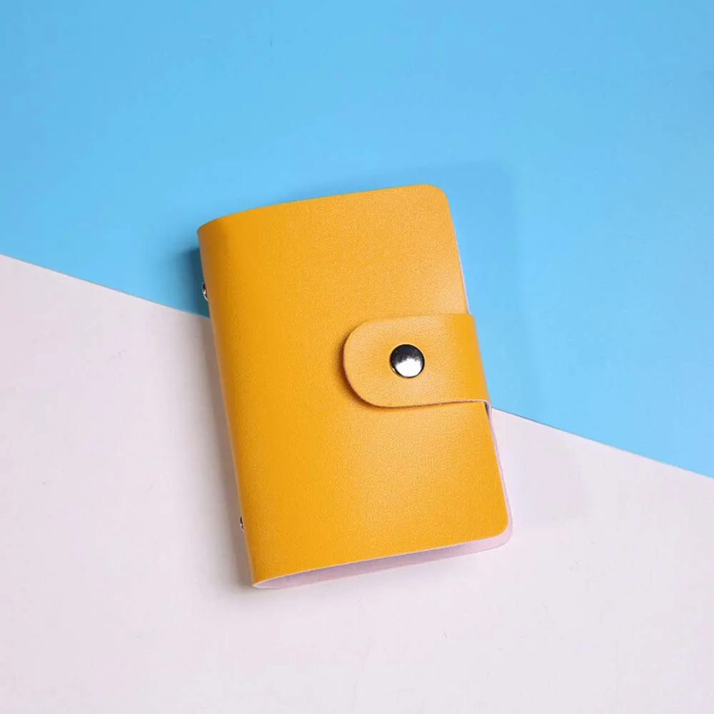 

Wallet Men Women Leather Credit Card Holder Caser Wallet Business Card Short VBertical Mini Wallets Cluth Bags Purse Pockets