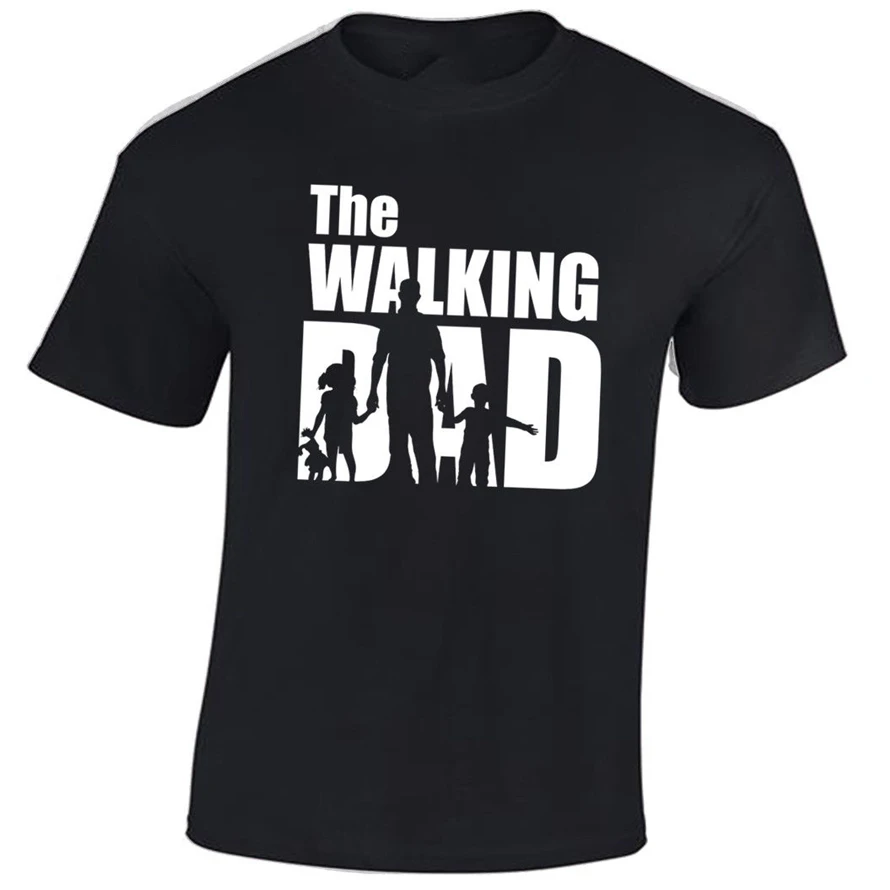 The Walking Dad Mens T Shirt Funny New Father Gift Idea Dead Daryl Slim Fit Tee | Мужская одежда