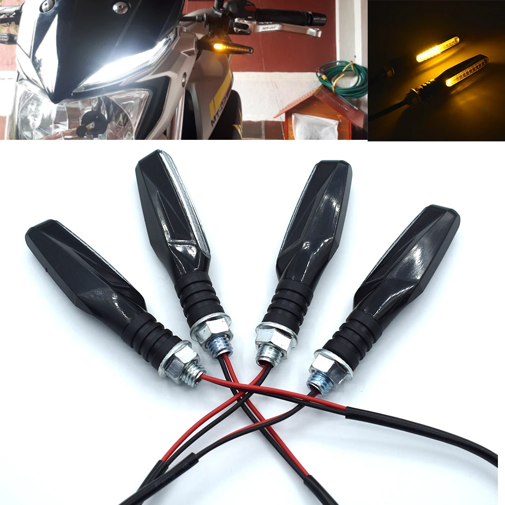 

Universal Motorcycle LED Flexible Turn Signal Indicator Amber Light For MV Agusta F3 800/AGO 2004-2008 2005 2006 2007
