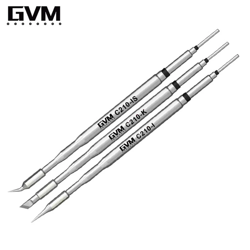 Lead-free sunshine GVM C210 soldering tip, JBC C210 T210 T26 T26D S21 tips; fast heating; C210-I/IS/K head for SMD welding metric combination wrench set