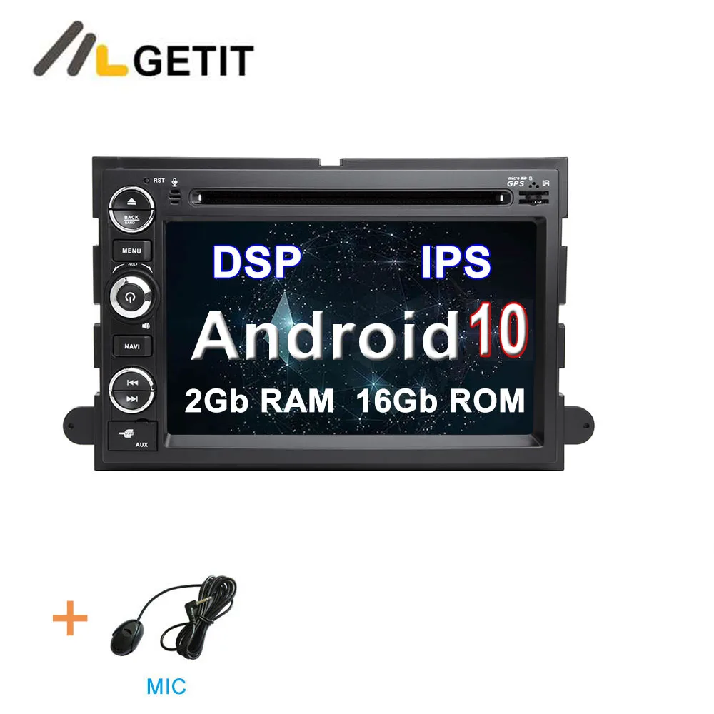 CARPLAY MIC CARPLAY DSP ips Android 10 автомобильный dvd-плеер для Ford 500/F150/Edge/Expedition/Mustang/Explorer/fusion/frestyle радио gps - Цвет: CARPLAY MIC