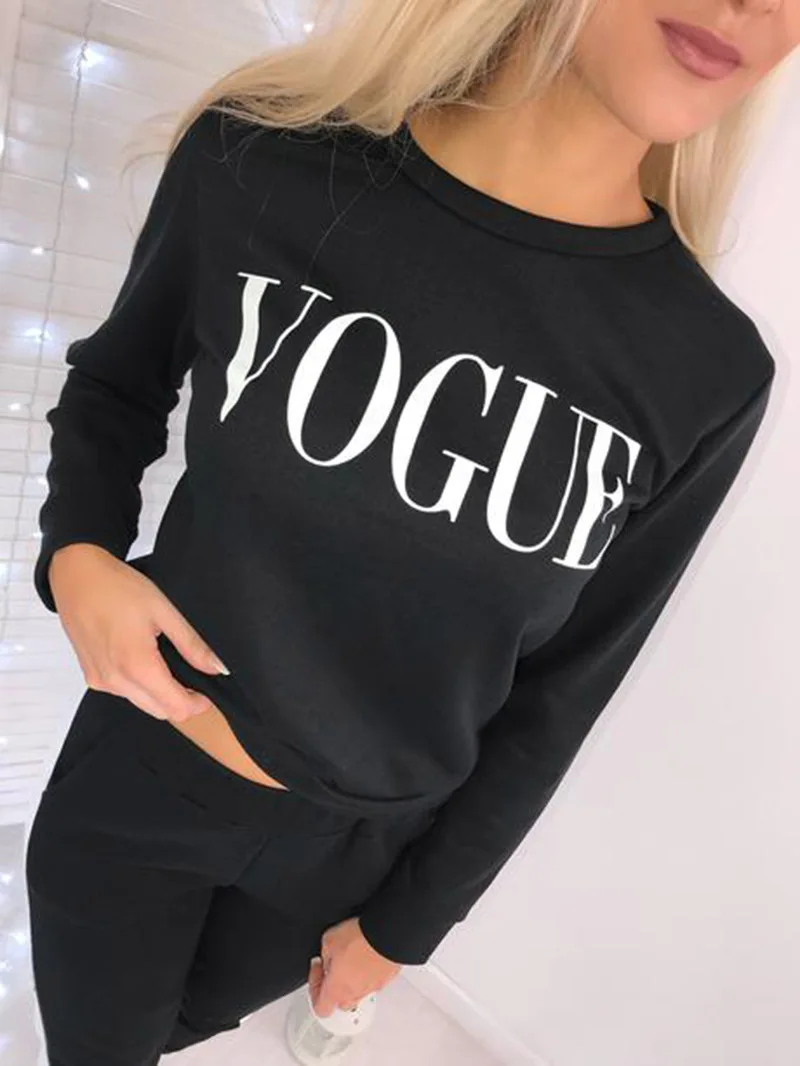 

VOGUE Hoodies women sweatshirts Elegant harajuku kpop Hoody Ladies truien dames Pullover Jumper Tops streetwear