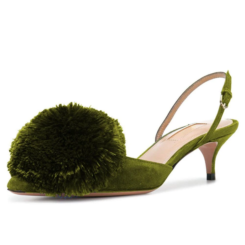 velvet slingback shoes