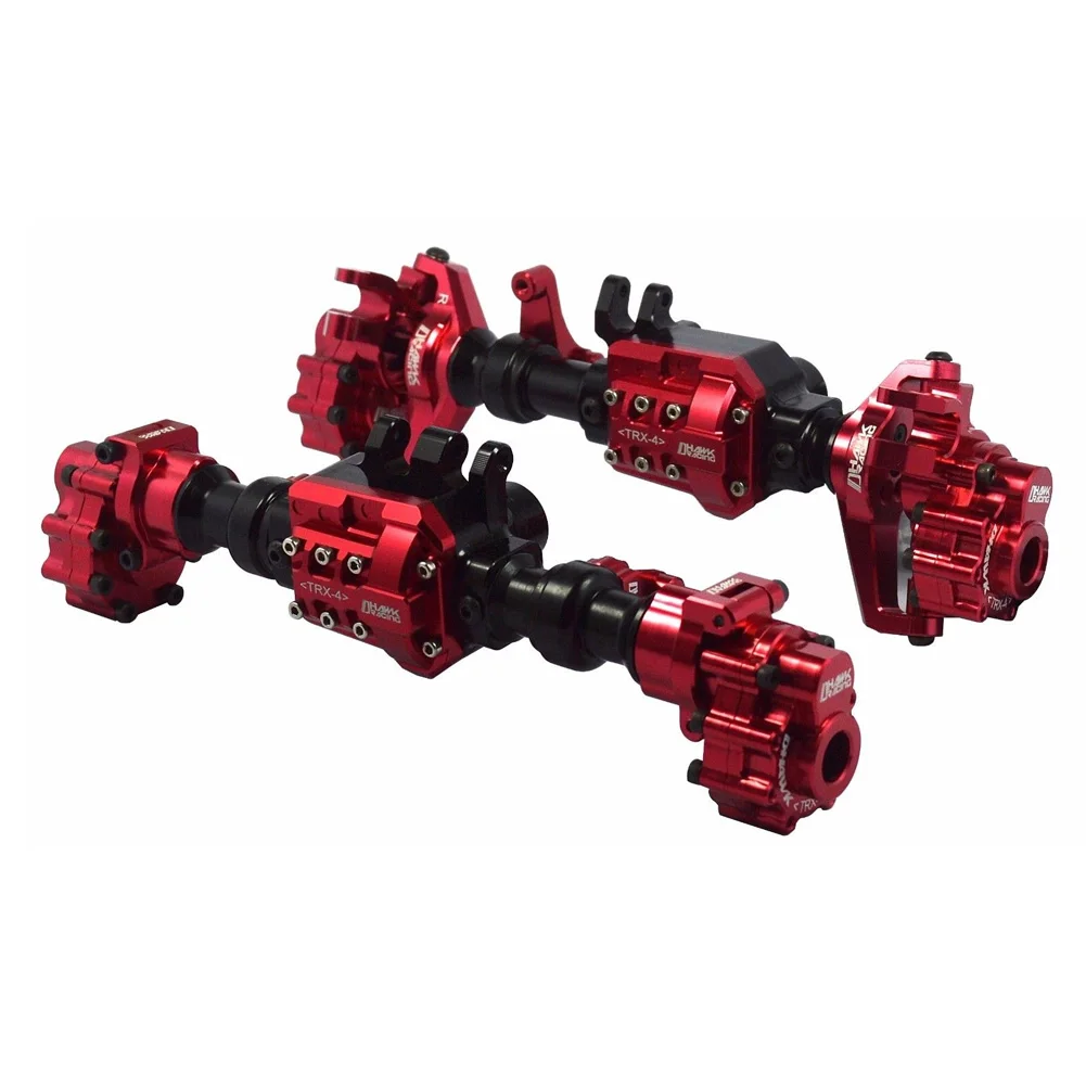 

For Traxxas For TRX-4 Crawler RC Parts Durable Metal Shell Spare Parts 1:10 Replacement Front/Rear Portal Axles Toys Accessories