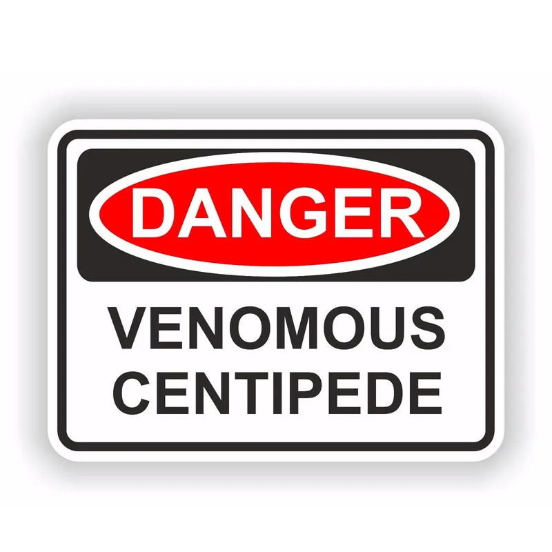 

Creative Car Stickers Danger VENOMOUS CENTIPEDE Car Styling PVC 14CM*12CM Vinyl Motorcycl Accessories Decoration