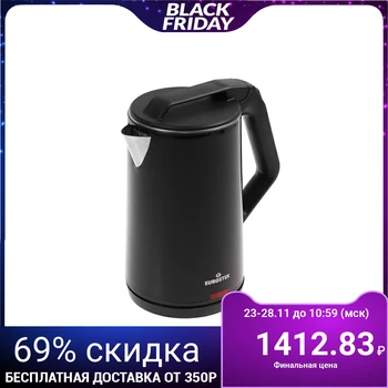 

Electric kettle EuroStek EEK-GL02B, 1800 W, 2 l, plastic, black 4413219