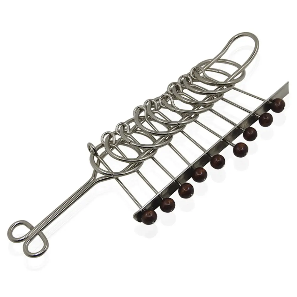 Головоломки для мозгов 9 колец зарядки металлическая проволока Iq