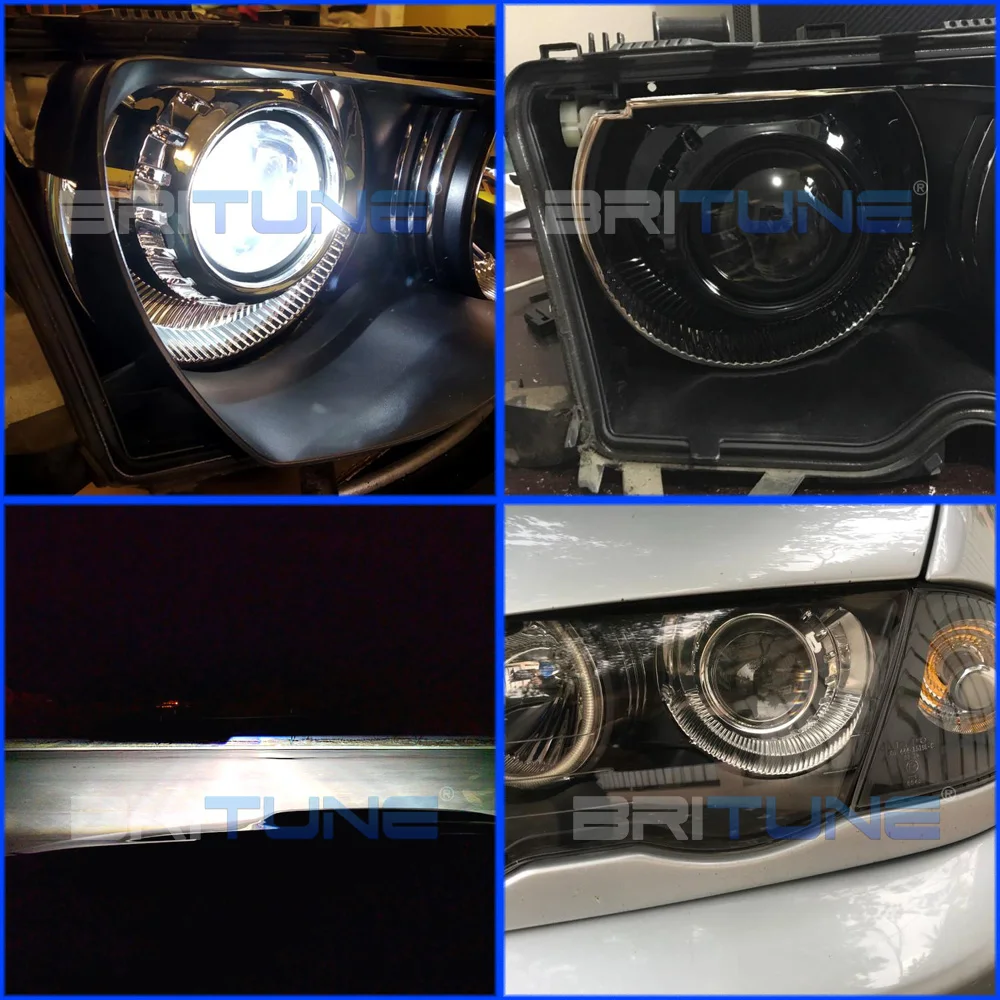 Switchback LED Angel Eye For BMW E46 Coupe Convertible 325ci 330ci LCI Headlight - View #5