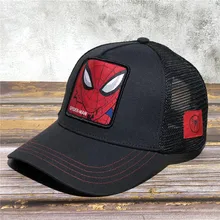 Новая модная бейсбольная кепка с логотипом Супергероя человека-паука, Кепка от солнца, хлопковая кепка с классическим рисунком, новая регулируемая сетчатая Кепка