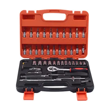 

New 46Pcs Socket Set Combination Tool Wrench Socket Spanner Screwdriver for Household Motorcycle Car Repair Hand Tools