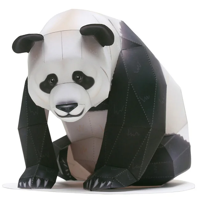 Chinese Giant Panda Origami Art Folding Mini Cute 3D Paper Model Papercraft Animal DIY Kids Adult Handmade Craft Toys QD-241 1
