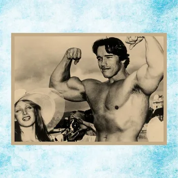 

Arnold Schwarzenegger Retro Poster Bodybuilding Motivational Canvas Poster For Living Room Decor Bar Decoration-005