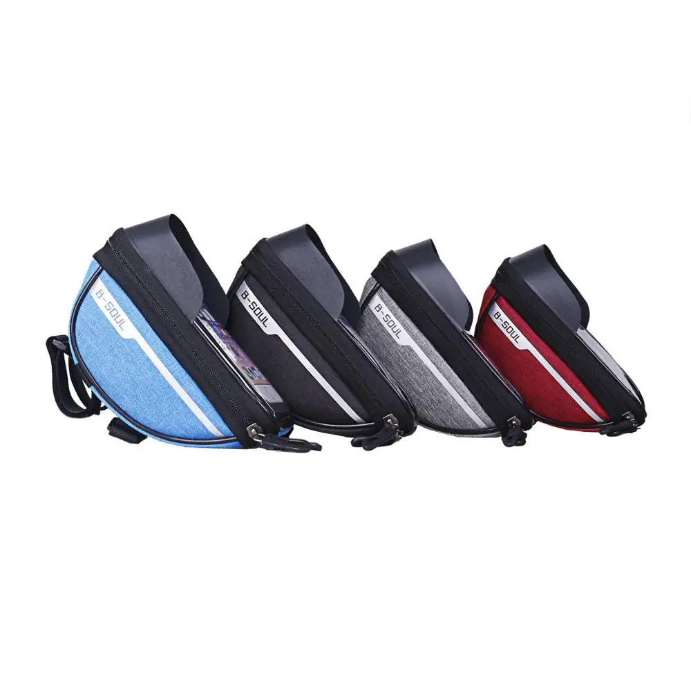 Excellent Cycling Bicycle Bike Head Tube Handlebar Cell Mobile Phone Bag Case Holder Screen Phone Outdoor Mount Bags Case For 6.5inch 1
