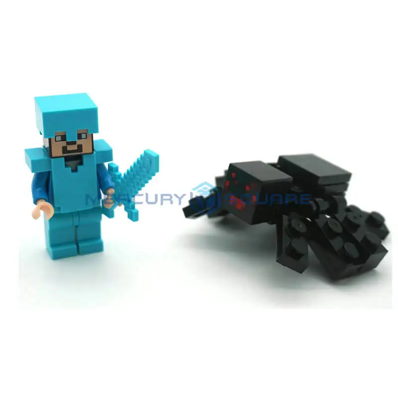 Golden Alex Diamond Steve Witch Wither Zombie Building Block Action Figures Bicks Toys Sets Golden Alex Diamond Steve Witch Wither Zombie Building Block Action Figures Bicks Toys Sets