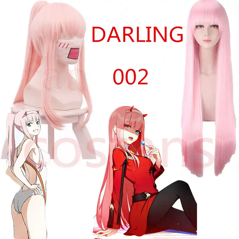 Парик DARLING in the FRANXX 02 Zero Two Long Ponytail карнавальный костюм код 002 женские термостойкие