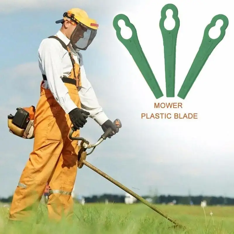 100 Pieces Replacement Trimmer Blade Einhell Plastic Blade Garden Lawn Garden Lace Mower Grass Einhell Gardening Tool