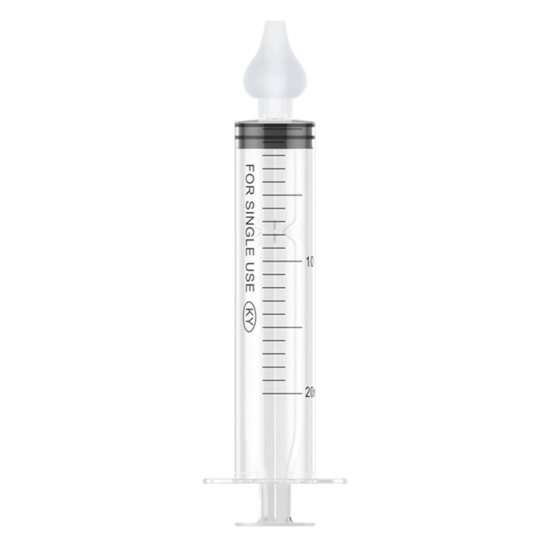 2pcs Professional Syringe Baby Nasal Irrigator Portable Infant Nose Cleaner Rinsing Device Soften nasal scab For Kids Children