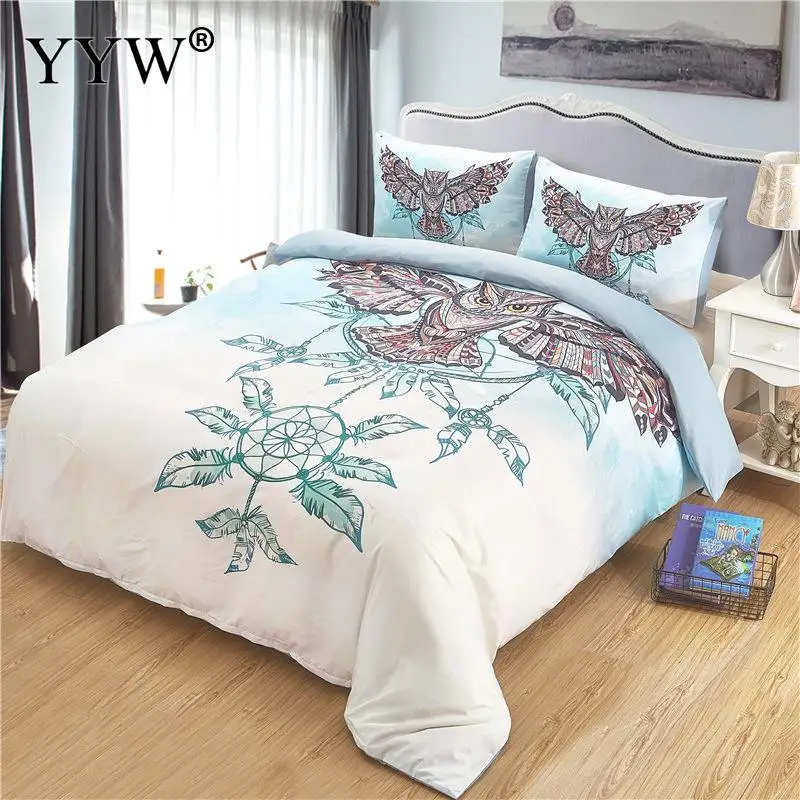 Bedding Set Bed Linens Comforter Bedding Set Ropa De Cama Quilts And Bedding Sets Bedclothes Owl Black Set 2 People Polyester