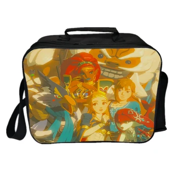 

The Legend of Zelda Lunch Bag Insulation Thermal Lunch Bag Mipha Link Fresh Keeping Ice Cooler Bag Picnic Camping Shoulder Bag