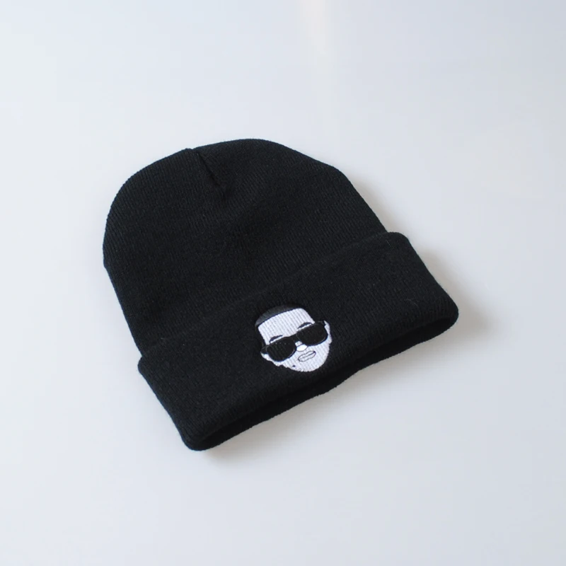 Мужская Шапка-бини с вышитыми рисунками из мультфильма «папа янки», женская вязаная шапка Skullies, шапка для катания на лыжах, теплая шапка для мальчиков и девочек