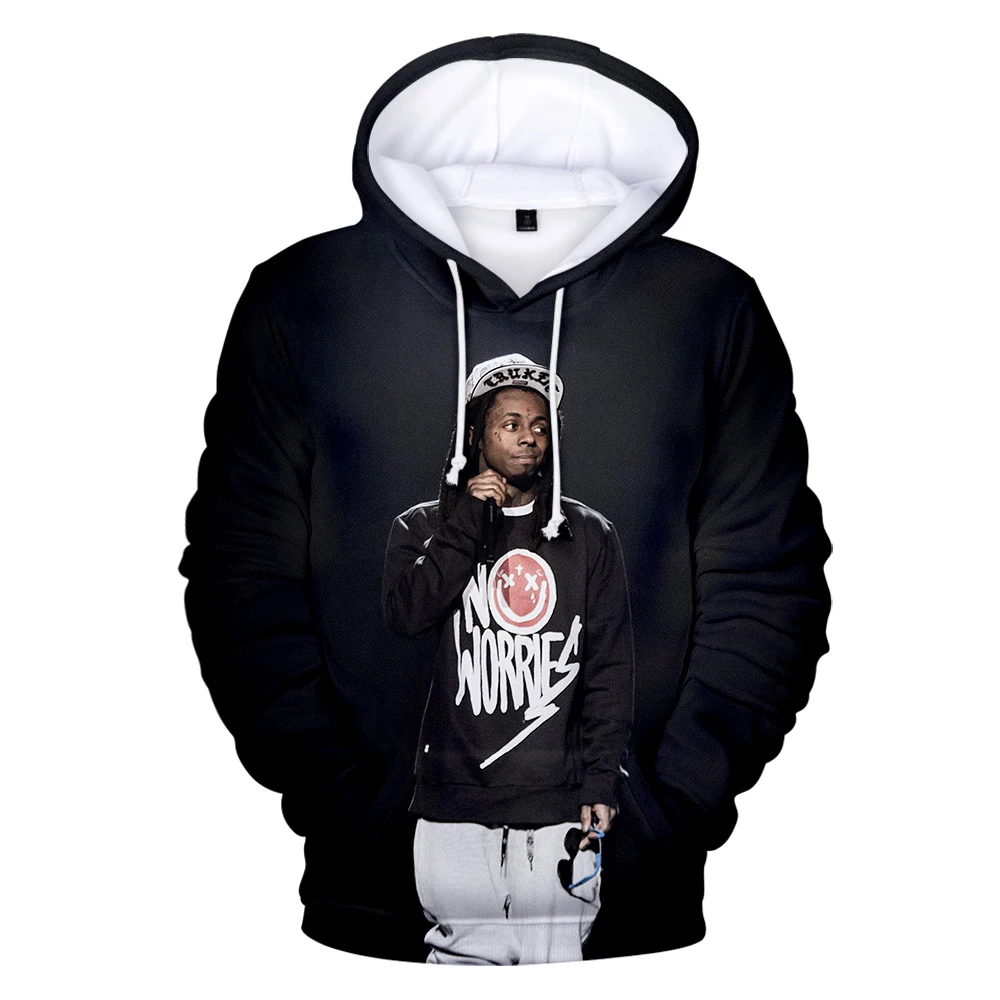 Новые толстовки Lil Wayne для мужчин/женщин толстовка с капюшоном мужская певица