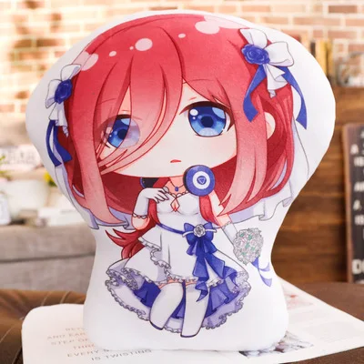 Miku Куинтэссенции милые декоративные подушечка диванная подушка кровать в стиле аниме диван подарок Nakano Ichika Nino Miku Yotsuba Itsuki - Цвет: Miku