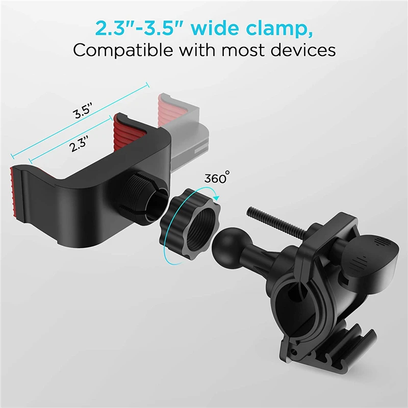 360 Degree Rotating Bike Phone Holder