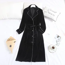 MECHCITIZ, длинный бархатный халат, женский, осенний, для подружки невесты, свадебные, зимние, теплые, сексуальные, для сна, халат, нижнее белье, одежда, Пижама