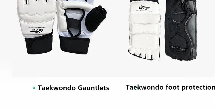 1 пара таэквондо перчатки для ног для взрослых детей Защита ног для рук боевой тренировочный костюм защитные перчатки для игры