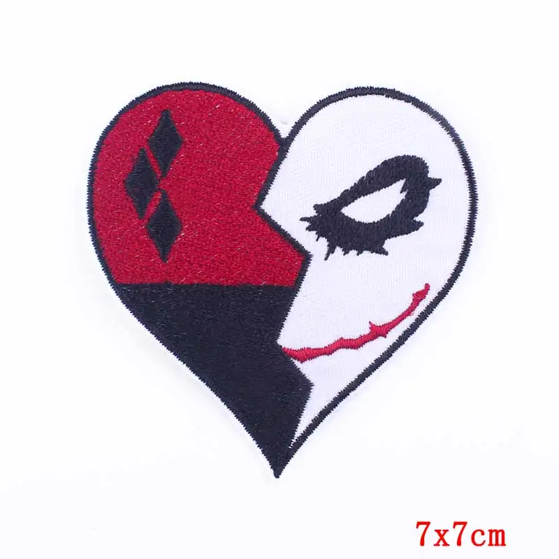 DIY нашивки Harley Quinn для одежды, хиппи, Швейные аксессуары для одежды, нашивки, нашивки, вышитые аппликации, наклейки