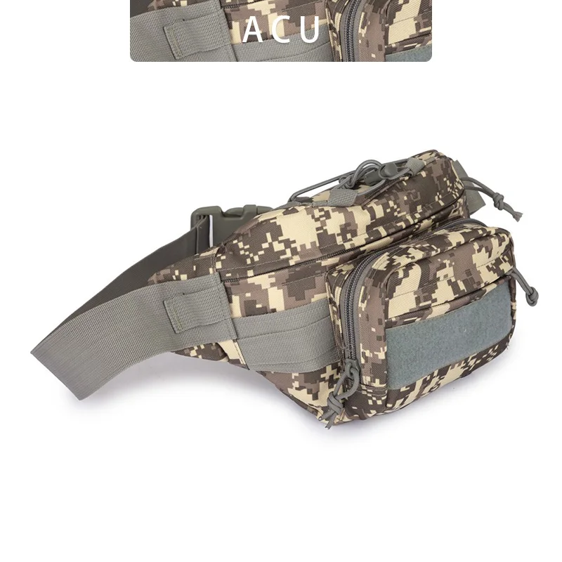 Тактическая поясная Сумка Molle, Охотничья сумка, поясная сумка с карманами, военная поясная сумка для бега, путешествий, кемпинга, на открытом воздухе, поясная сумка - Цвет: ACU