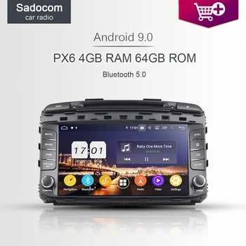 

PX6 DSP IPS 9" 2 din Android 10.0 8 Core 4GB+64GB Car DVD Player GPS RDS autoradio car radio 5.0 for kia SORENTO 2015 2016