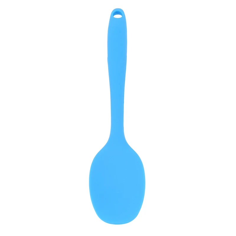 Blue Turners лопаточка для сковороды торт кухонный инструмент для приготовления пищи термостойкий интегрированная Ручка Силиконовый скребок-ложка кухонная посуда - Цвет: Blue