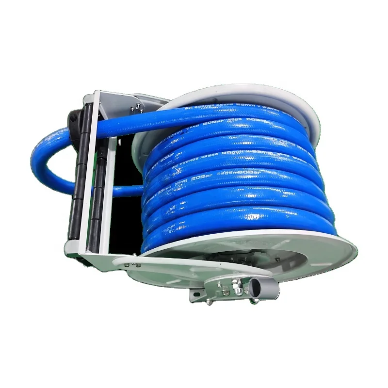 Heavy Duty Pressure 30m Air Pneumatic Hose Reel For Hydraulic Oil Dispenser  Pump Pipe Reel With Grease Control Gun - Tool Parts - AliExpress