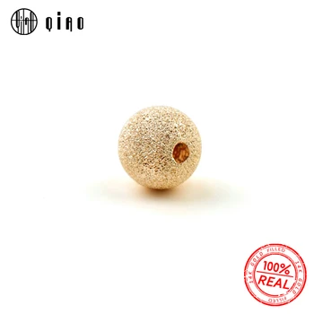 

1PCS 4-8mm gold filled round beads Exquisite frosted gold filled Loose Spacer Beads for Bracelet Necklace DIY Jewelry Making