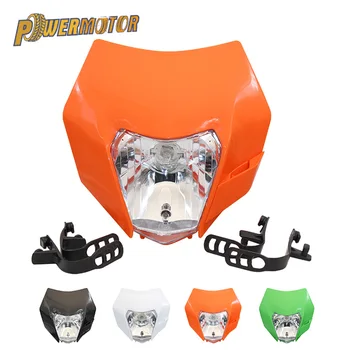

2016 Universal Motorcycle Headlight Headlamp Light For KTM SXF EXC XCF SMR 150 200 250 350 450 Enduro Supermoto Dirt Bike Motor