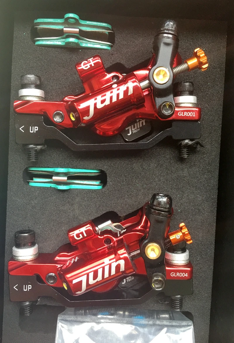 Juin Tech Gt P Line Pull Hydraulic Disc Brake Caliper Road Cx Gravel 160mm Dual Side Actuation Brake Cyclocross Bike Black Bicycle Brake Aliexpress