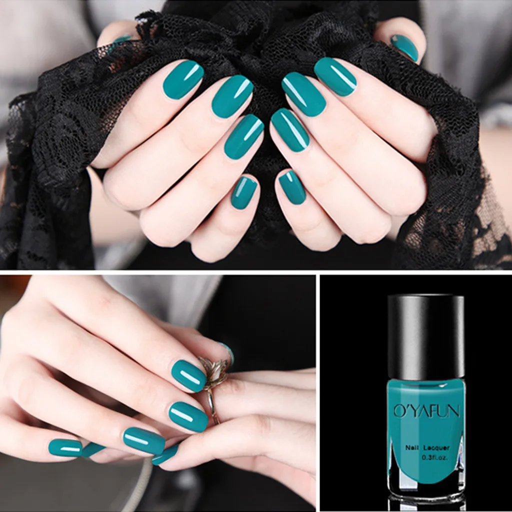 8ML Shiny Nail Polish Gel Water Based Peelable Health Nail Gel Nontoxic Breathable Nail Art