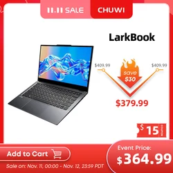 CHUWI – PC portable LarkBook avec écran tactile IPS de 13.3 pouces, Windows 10, processeur Intel N4120 Quad Core, 8 go de RAM, SSD de 1920 go, 1080x256 px, nouveauté 