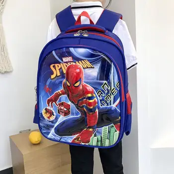 

Disney SpiderMan 3-12 Year Old School Bags For Boys Waterproof Backpacks Child Book bag Kids Shoulder Bag Satchel Knapsack