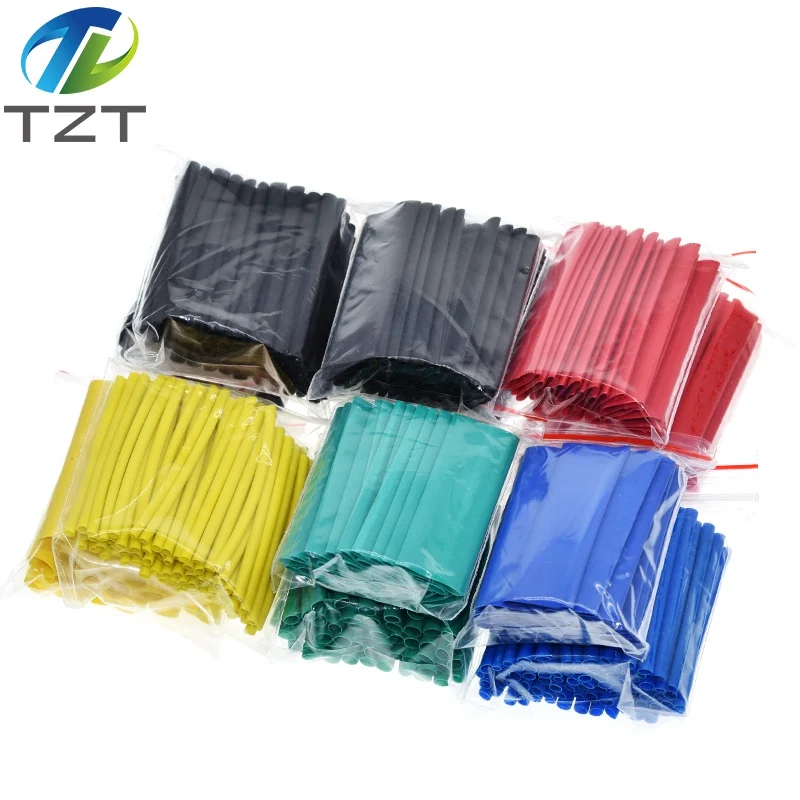 Heat Shrink Tubing Insulation Shrinkable Tube Polyolefin 2:1 Ratio Wrap Wire Cable Sleeve Kit 530pcs