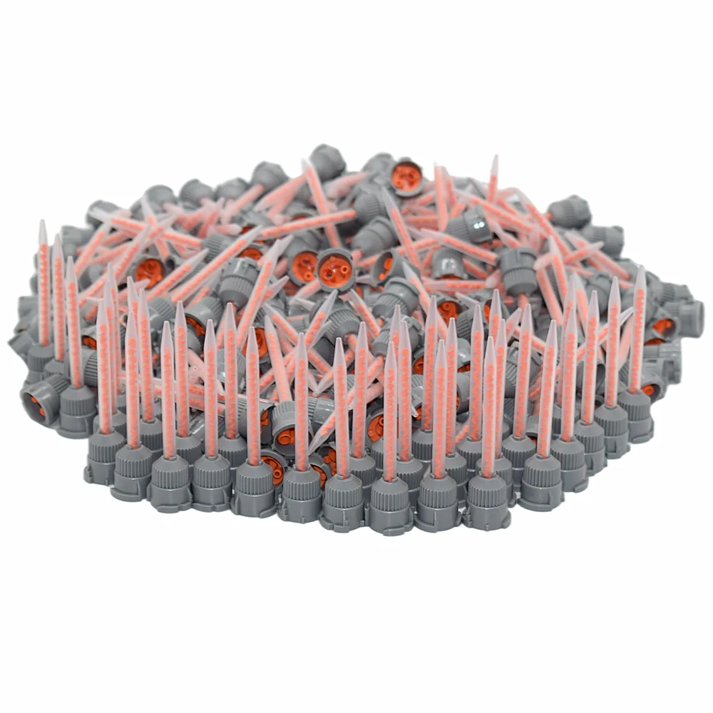

250 шт. 10:1 статический смеситель смола AB клей смешивающая трубка насадка на Шприц Набор для двухкомпонентного жидкостного смешивателя AB клеевой пистолет