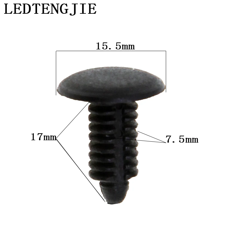 

LEDTENGJIE Car Fastener Clip YT-1662 100PCS Diameter 7.5 Mm Car Cover Small Cover Clip Rivet for Peugeot Car Repair Clip