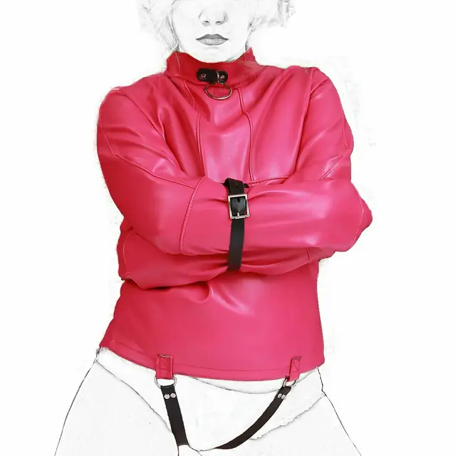 white asylum straight jacket costume