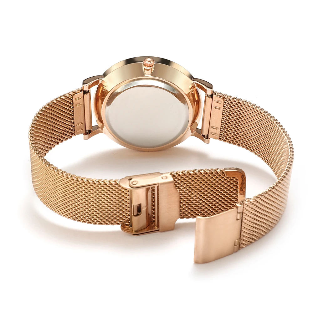 Tanie Damski zegarek 2019 Top marka luksusowe kobiety moda Casual pełna stal Ultra cienka siatka pas kwarcowy zegar Relogio Feminino pudełko