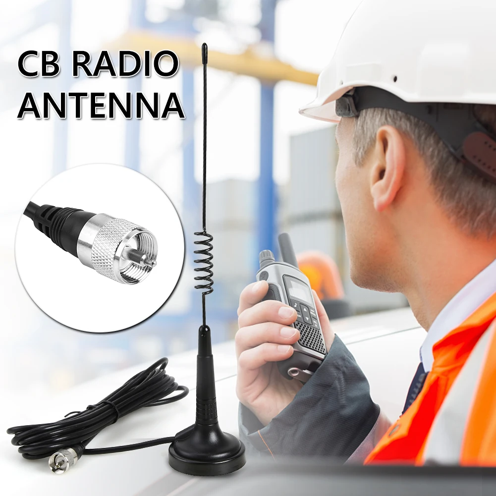 Радиоантенна PL CB MAG-1345 26-28 МГц с магнитным основанием 4 м RG58U фидерный кабель личные