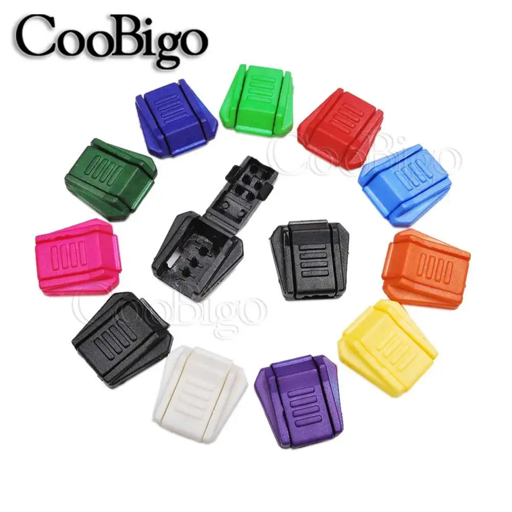 12 шт. разноцветные зажимы для шнура на молнии рюкзака сумки молния паракорд