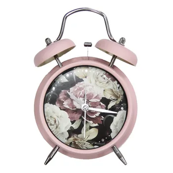 

South Korea Nordic Retro Cute Small Alarm Clock Students Home Bedroom Jump Seconds 6 Inch Alarm Clock Plastic Fat